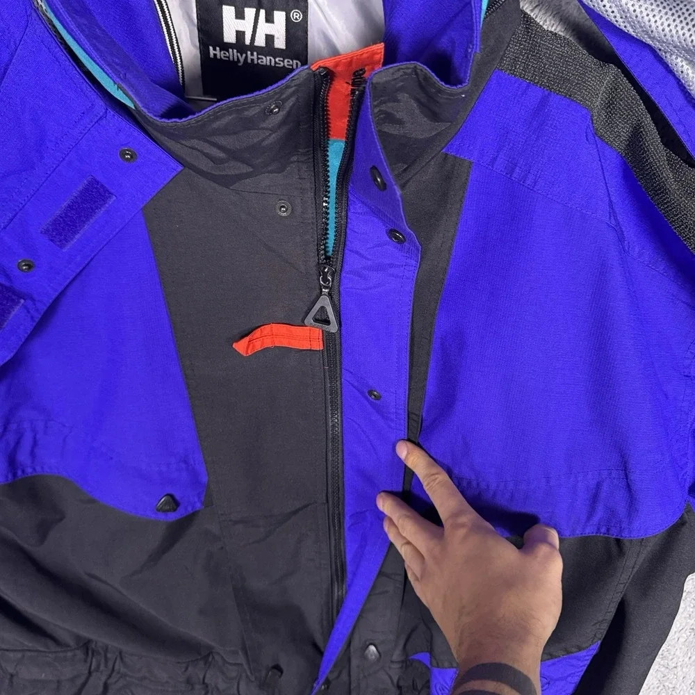 Helly Hansen Equipe Jacket Mens XL Ski Parka Pullover Half Zip HellyTech Hooded